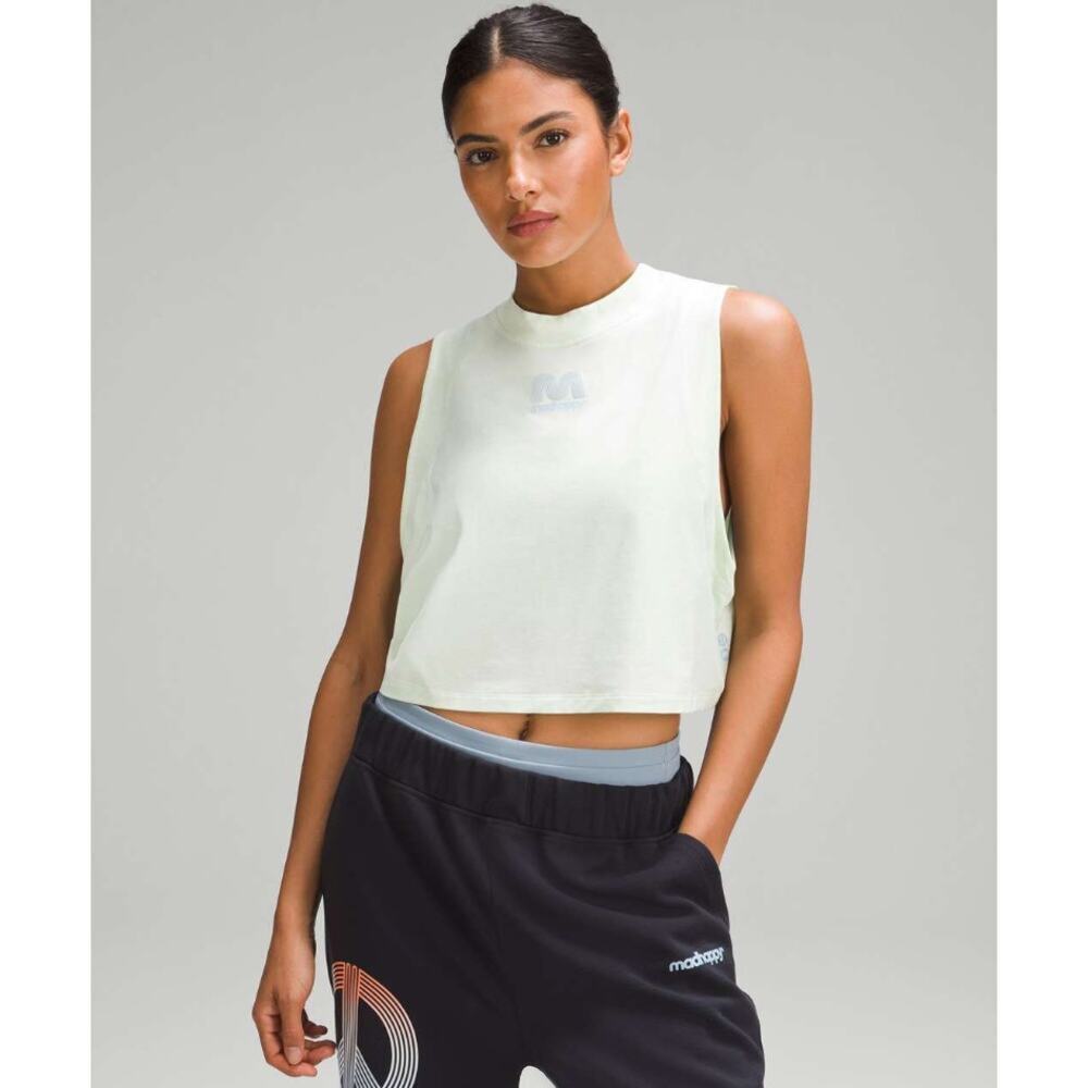NWT $54 Lululemon x Madhappy All Yours Crop Tank‎ Top Heathered Elixir Size 2